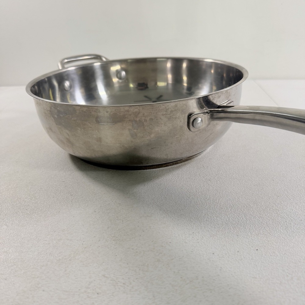 WOLFGANG PUCK Stainless Steel Bistro Elite Collection 5qt Essentials Pan Skillet - Picture 8 of 10